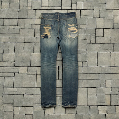 AW05 Undercover Skull Boro Denim