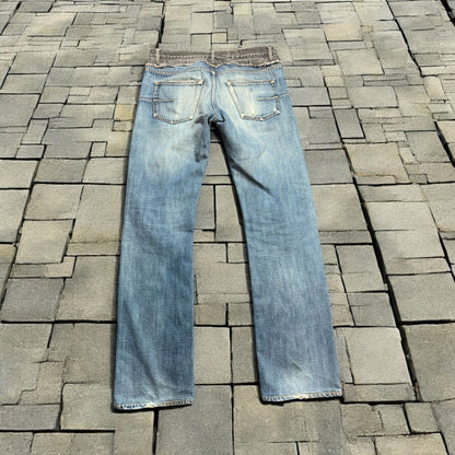 AW06 Dior Homme Cummerbund Denim