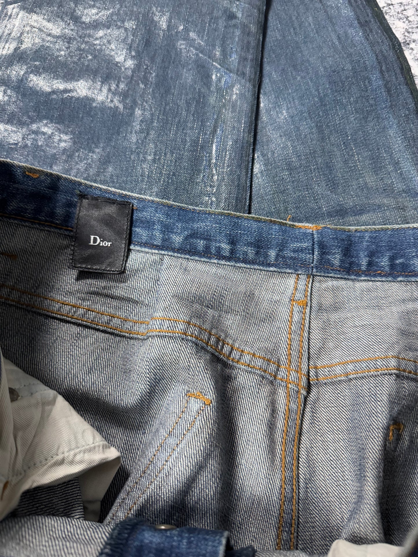 AW03 Dior Homme Blue Luster Denim
