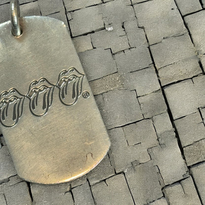 Chrome Hearts Rolling Stones “Bitch” Dog Tag