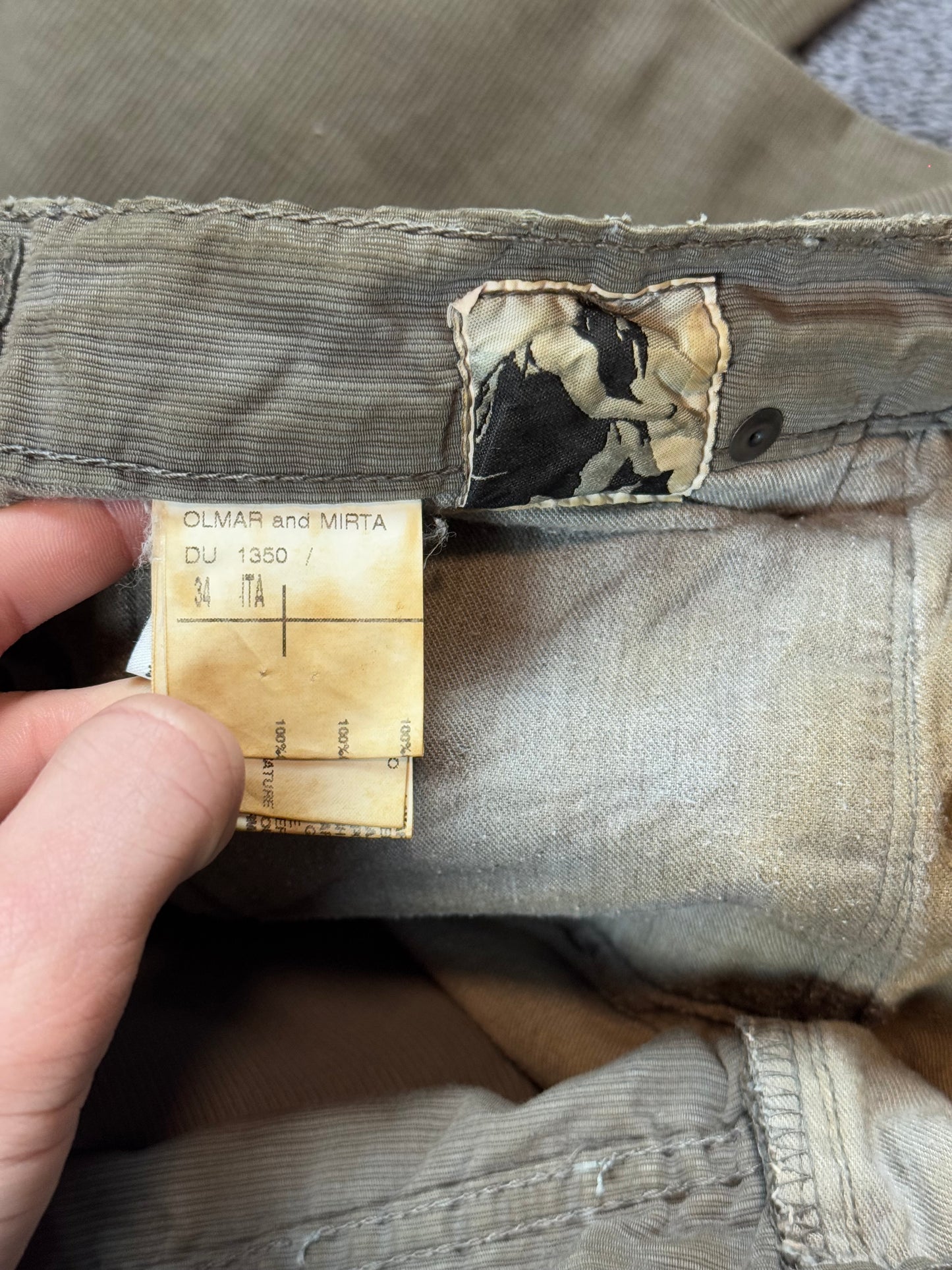 AW06 Rick Owens Grosgrain Detroit Cut Denim