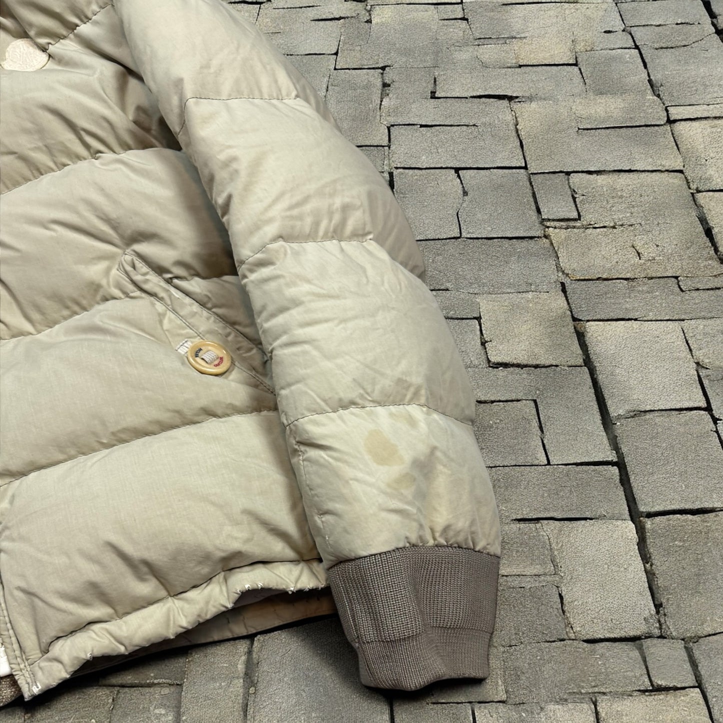 AW11 Visvim x Moncler Beige Fur Hood Puffer