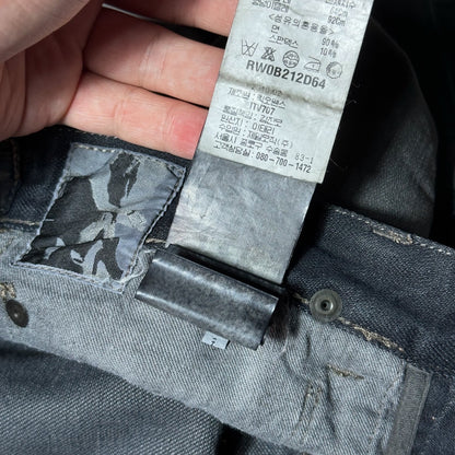 SS09 Rick Owens “Strutter” Hog Wash Banana Cut Denim