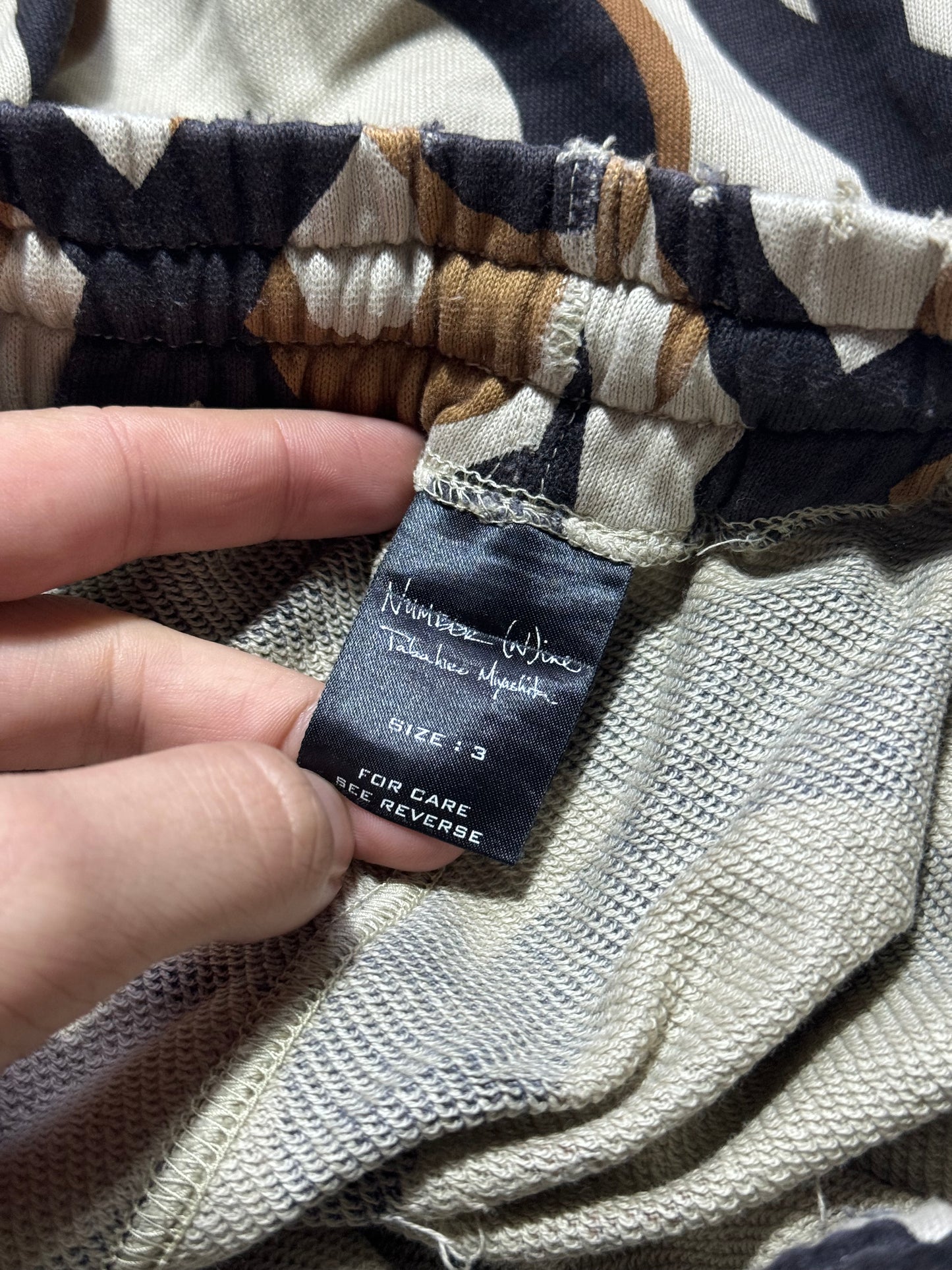 AW04 Number Nine Tribal Sweatpants