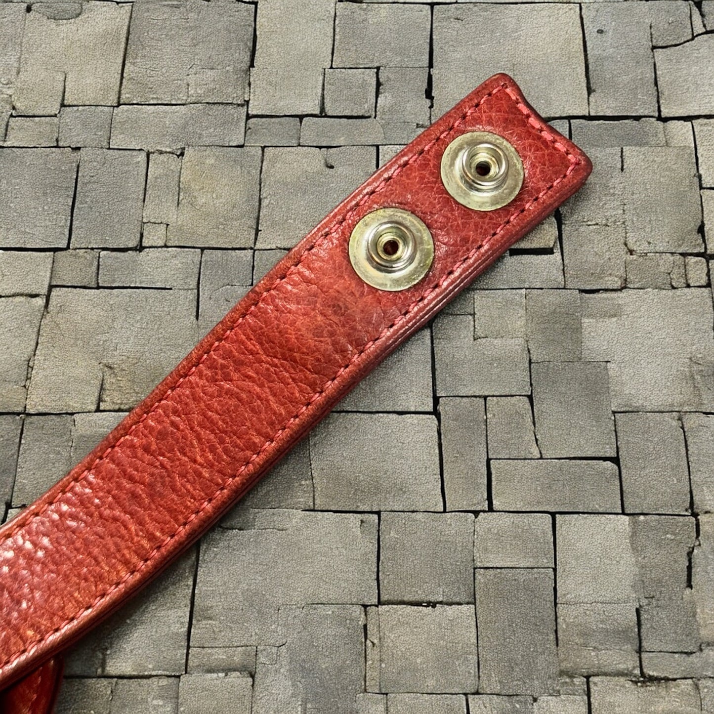 Chrome Hearts Red “Heart” 3 Snap Bracelet