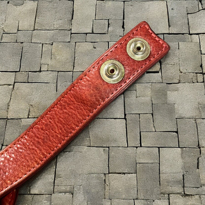Chrome Hearts Red “Heart” 3 Snap Bracelet