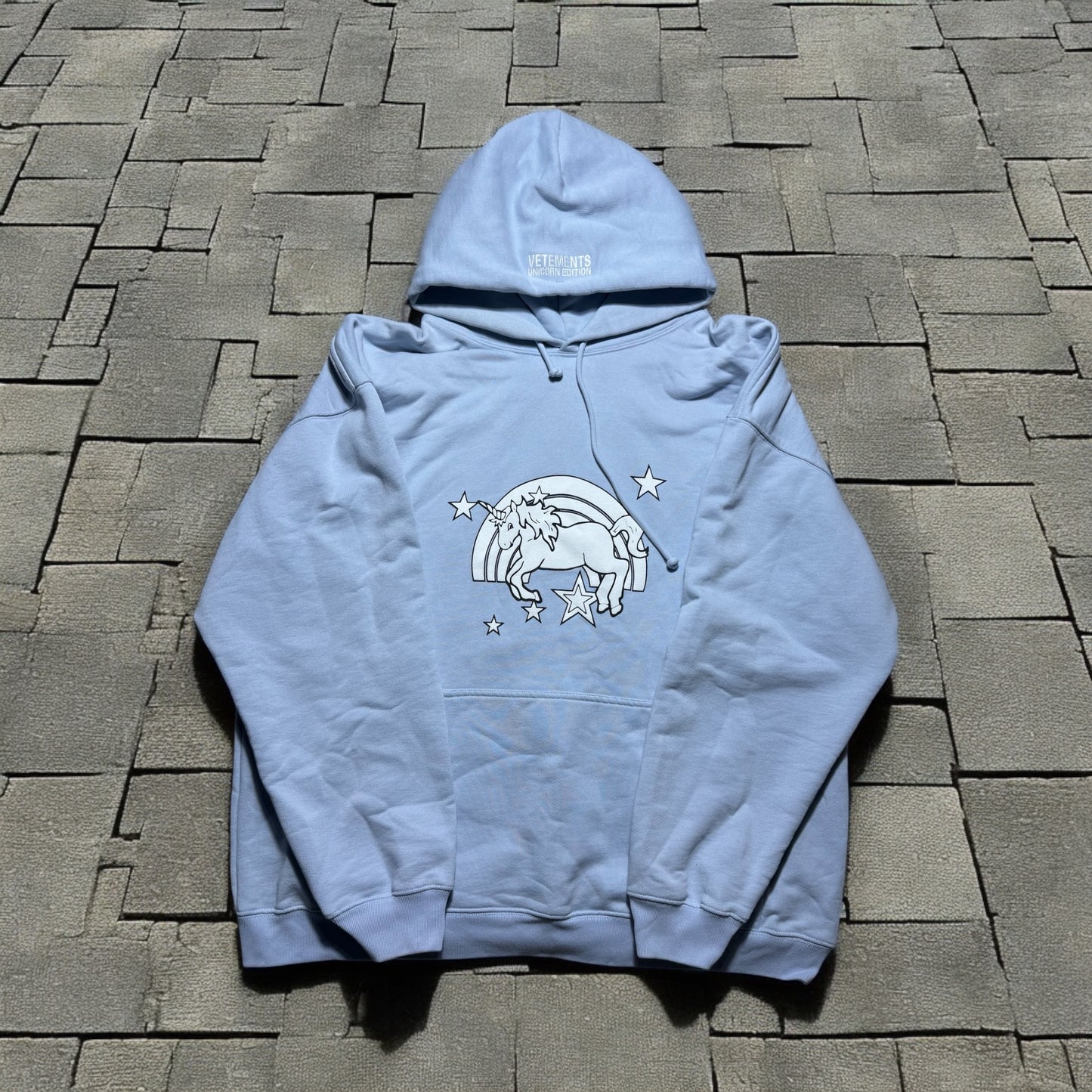 Vetements Baby Blue Unicorn Hoodie