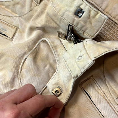 Balmain Desert Camo Biker Denim