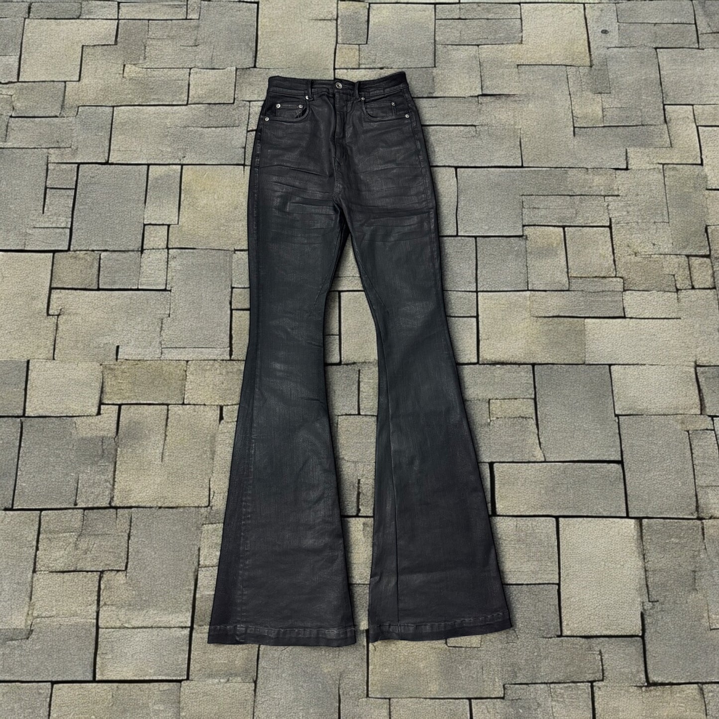 Rick Owens Waxed Bolan Denim