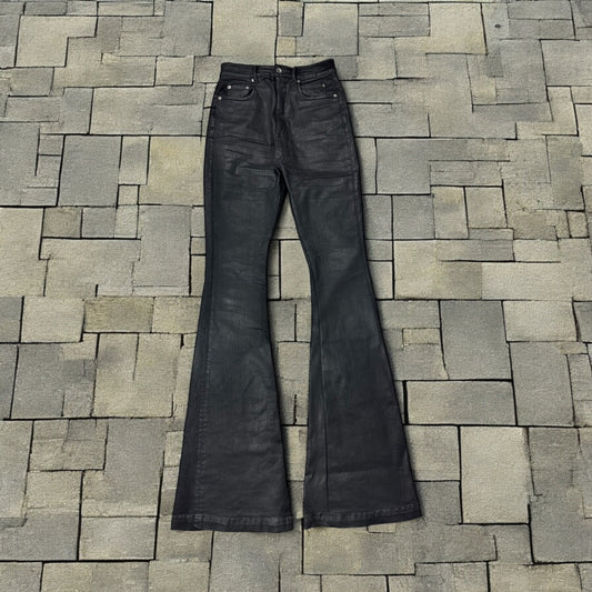 Rick Owens Waxed Bolan Denim