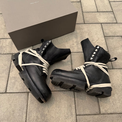 SS20 Rick Owens Leather Megatooth Boots