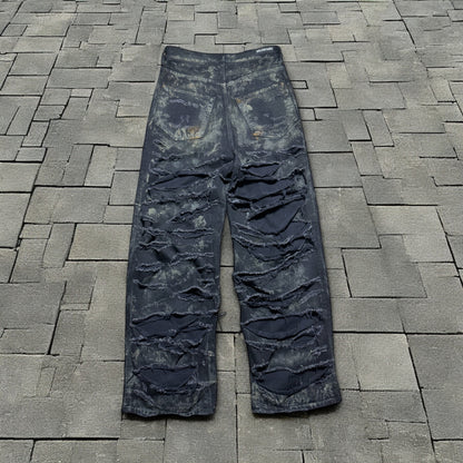 Balenciaga Super Destroyed Muddy Denim