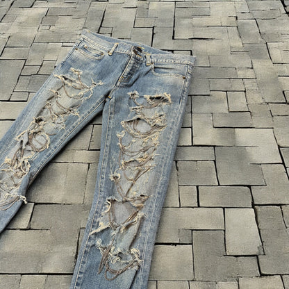 FW13 Saint Laurent Chain Denim