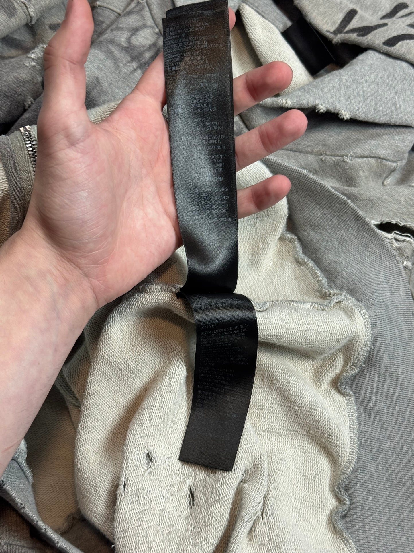 SS23 Balenciaga Grey Skater Zip Up