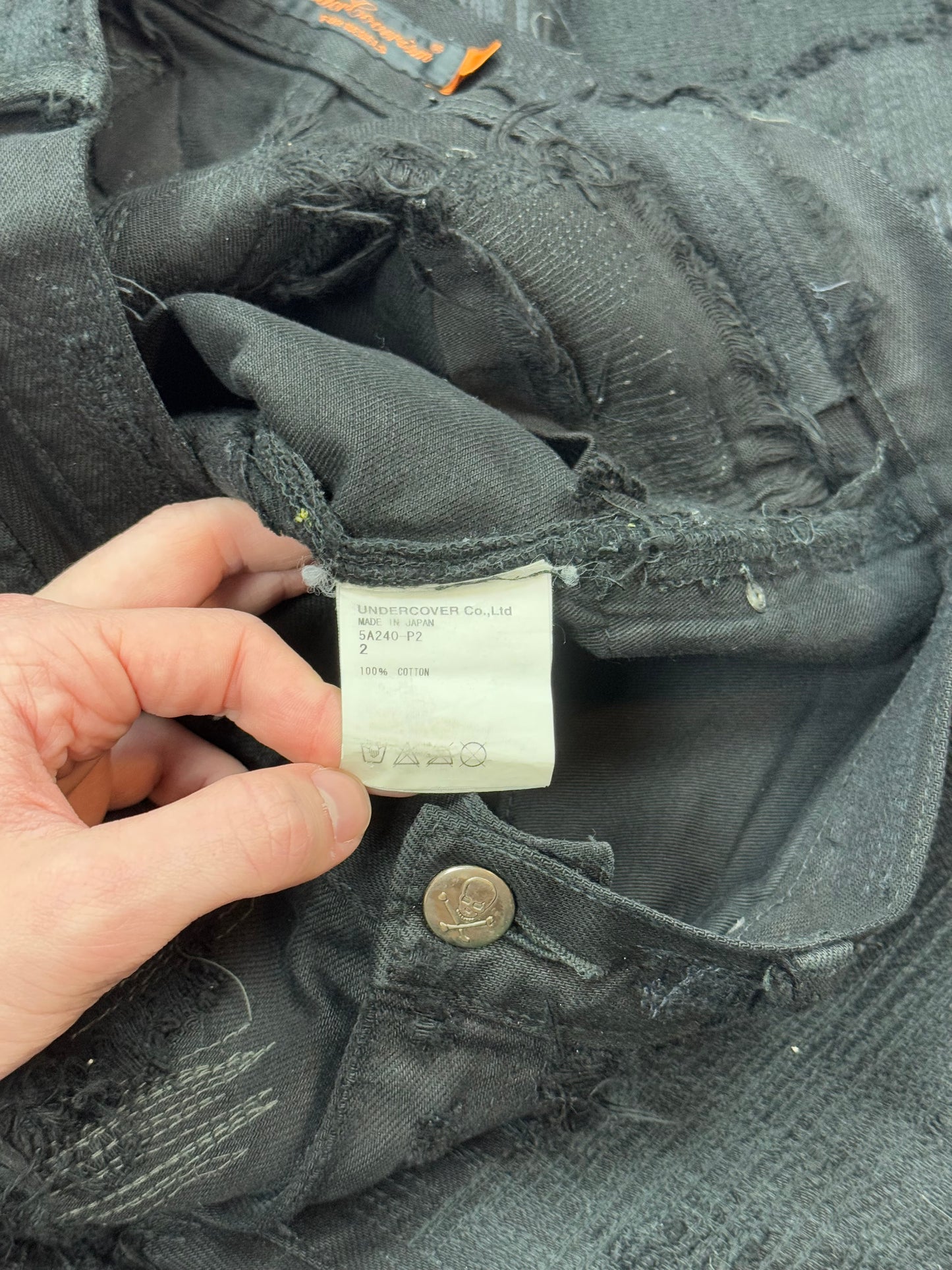 AW05 Undercover Black “Arts & Crafts” 85 Denim