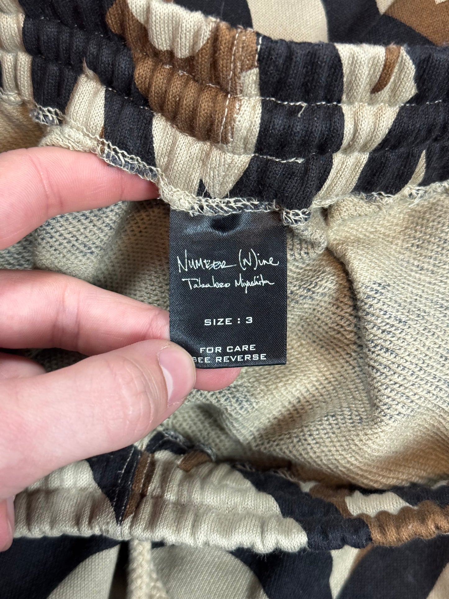 AW04 Number Nine Tribal Sweatpants