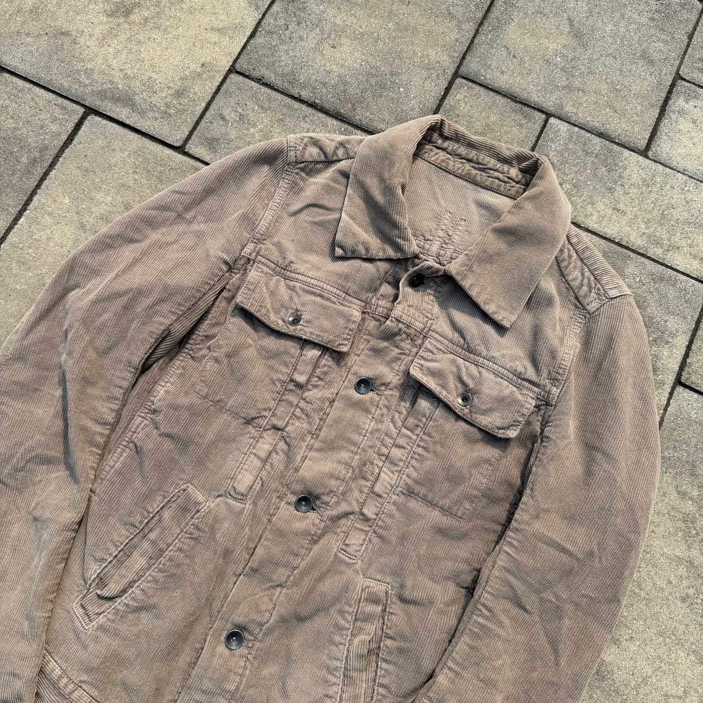 FW07 Rick Owens Corduroy Trucker Jacket