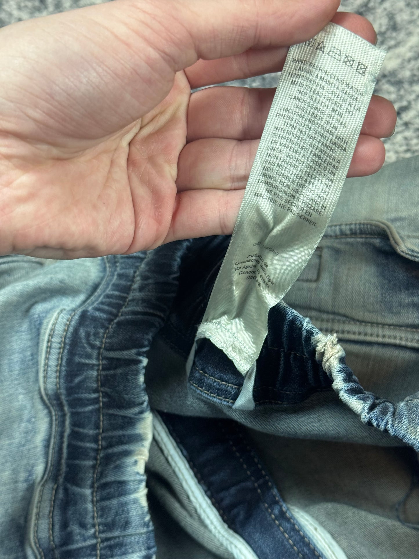 FW24 Rick Owens “Porterville” Sky Denim Double Cargo Bela’s