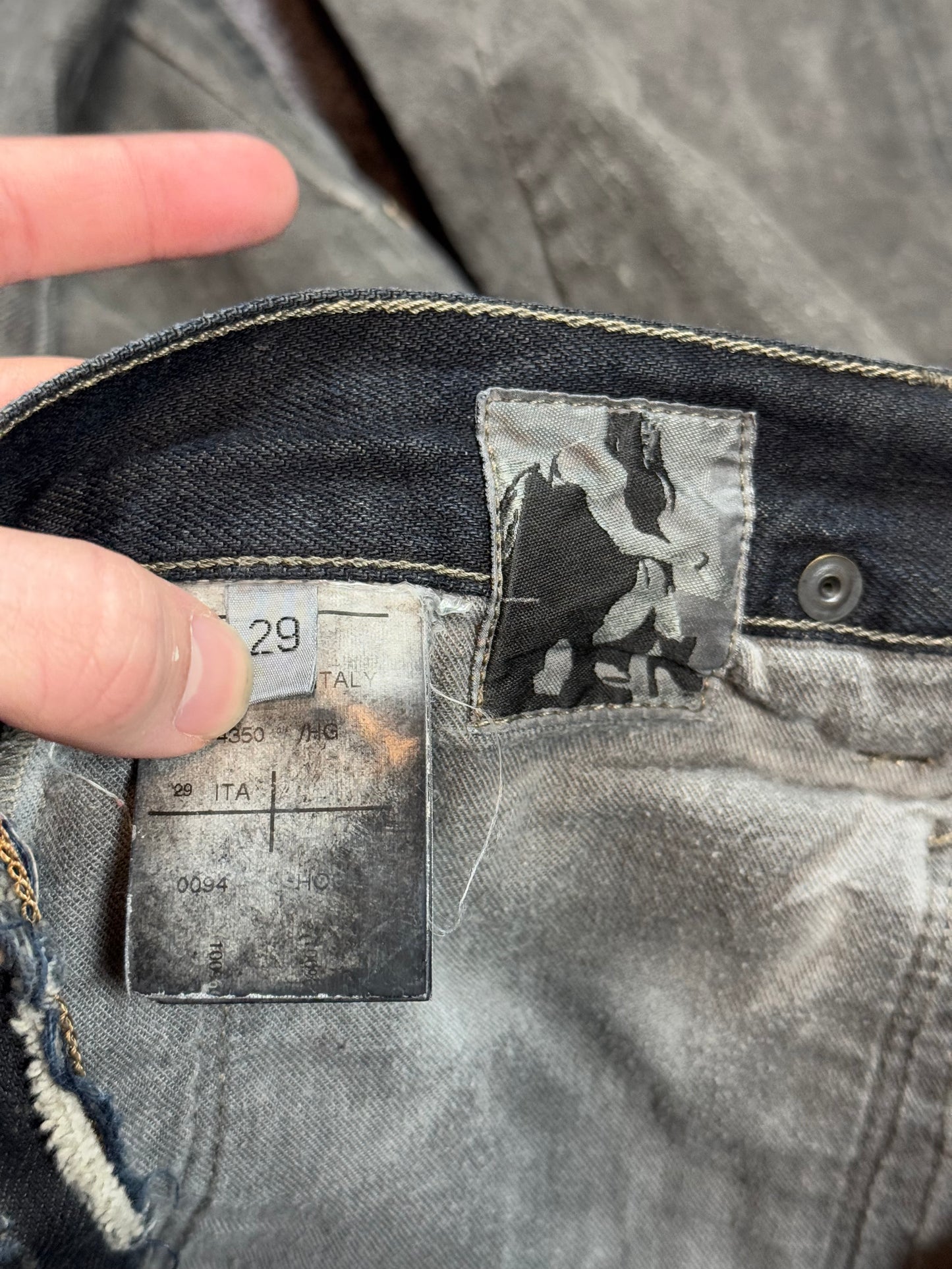 SS09 Rick Owens Hogwash Detroit Cut Denim