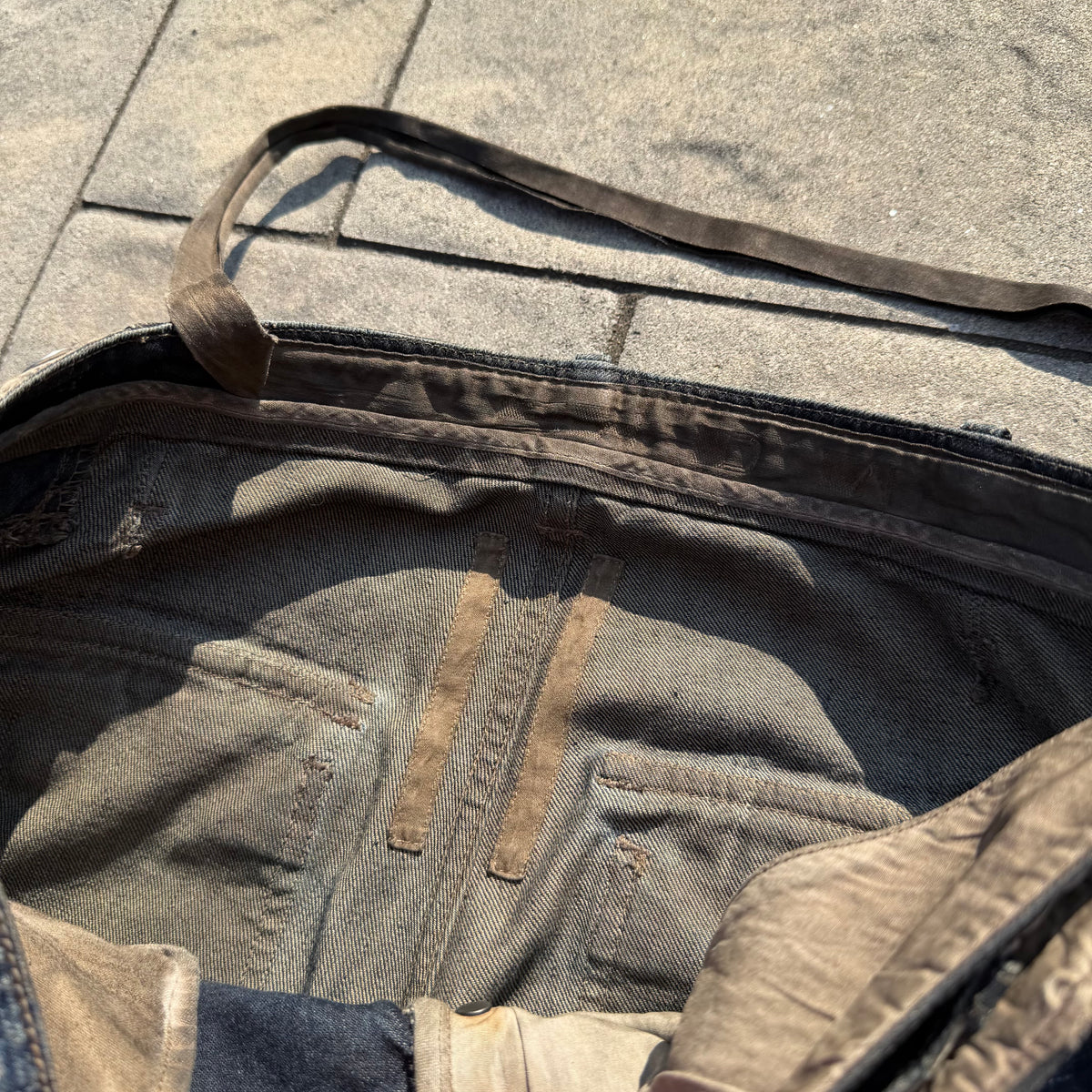 FW07 Rick Owens Dust Double Layer Aircut Denim