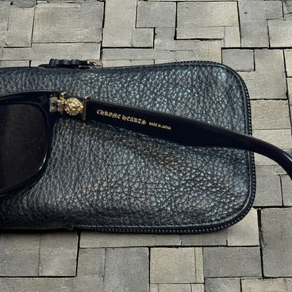Chrome Hearts “Gittin Any?” Gold Sunglasses