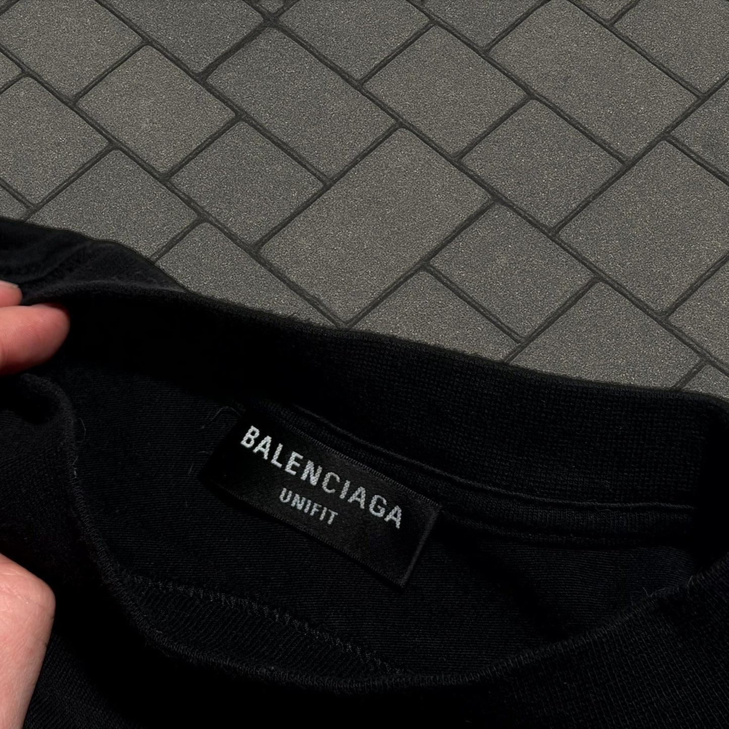 Balenciaga Rhinestone Bebe Tee
