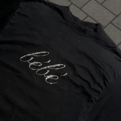 Balenciaga Rhinestone Bebe Tee