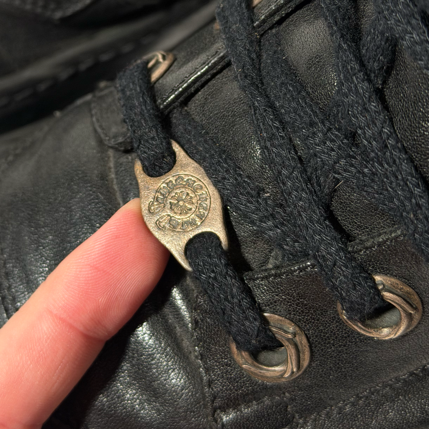 Chrome Hearts Rick Owens Black Geobasket