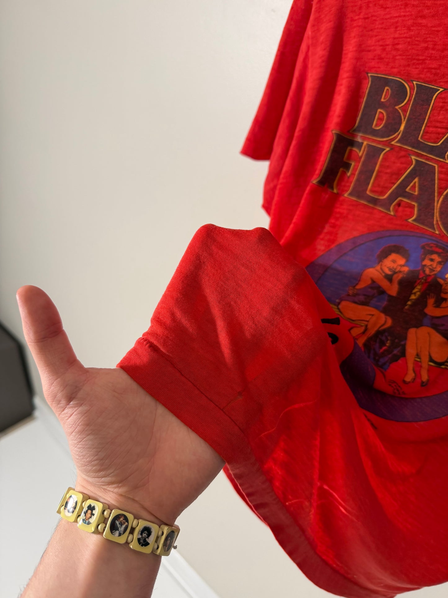 1985 Black Flag Red Loose Nut Tee