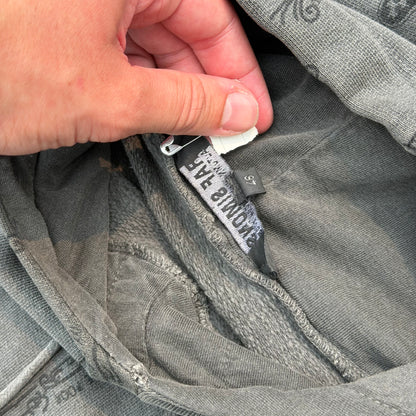 AW04 Raf Simons Charcoal Paisley Hoodie