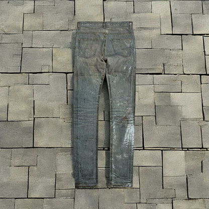 SS04 Dior Homme Waxed Bleu Clair Ice Denim