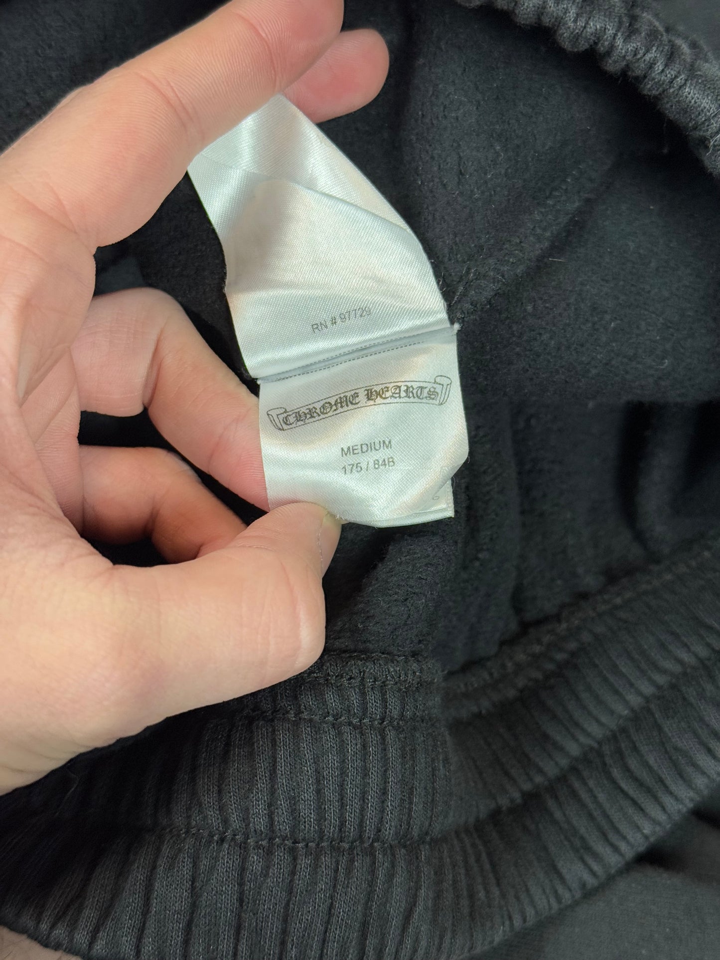 Chrome Hearts Black Spellout Sweatpants