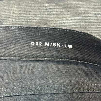 FW14 Saint Laurent Paris Black Waxed D02 Denim