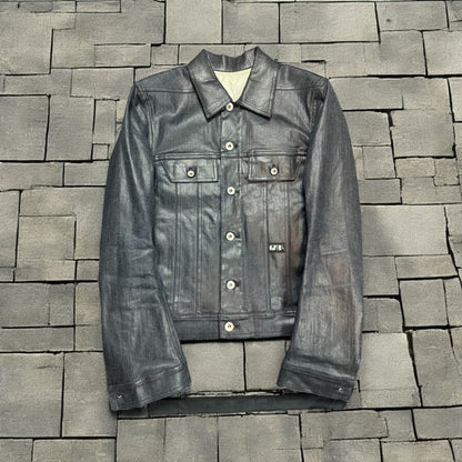 SS21 Rick Owens Waxed Denim Jacket