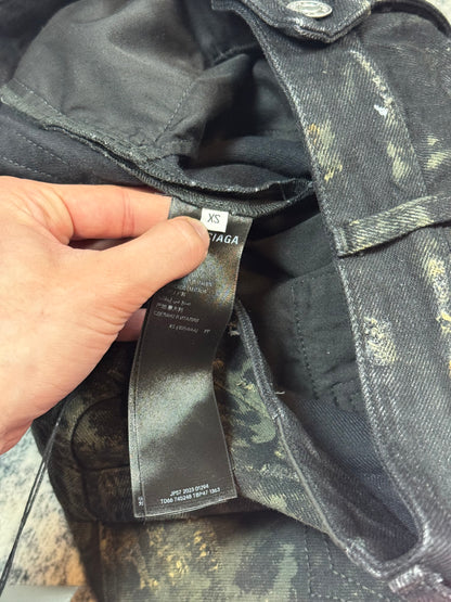 SS23 Balenciaga Thrashed Mud Jeans