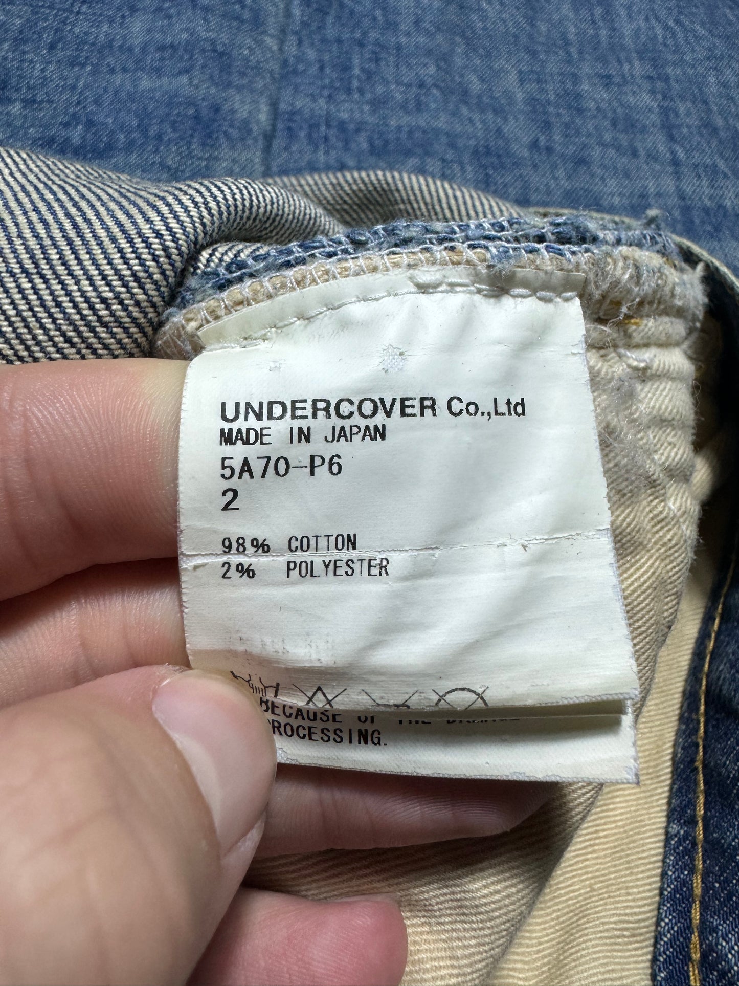 AW05 Undercover “Arts & Crafts” Heart Boro Denim
