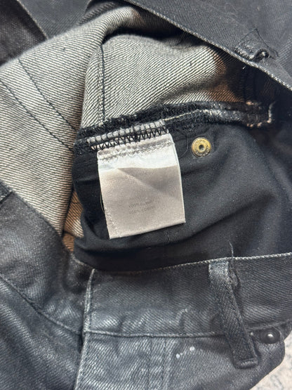 SS04 Dior Homme Strip Waxed Denim