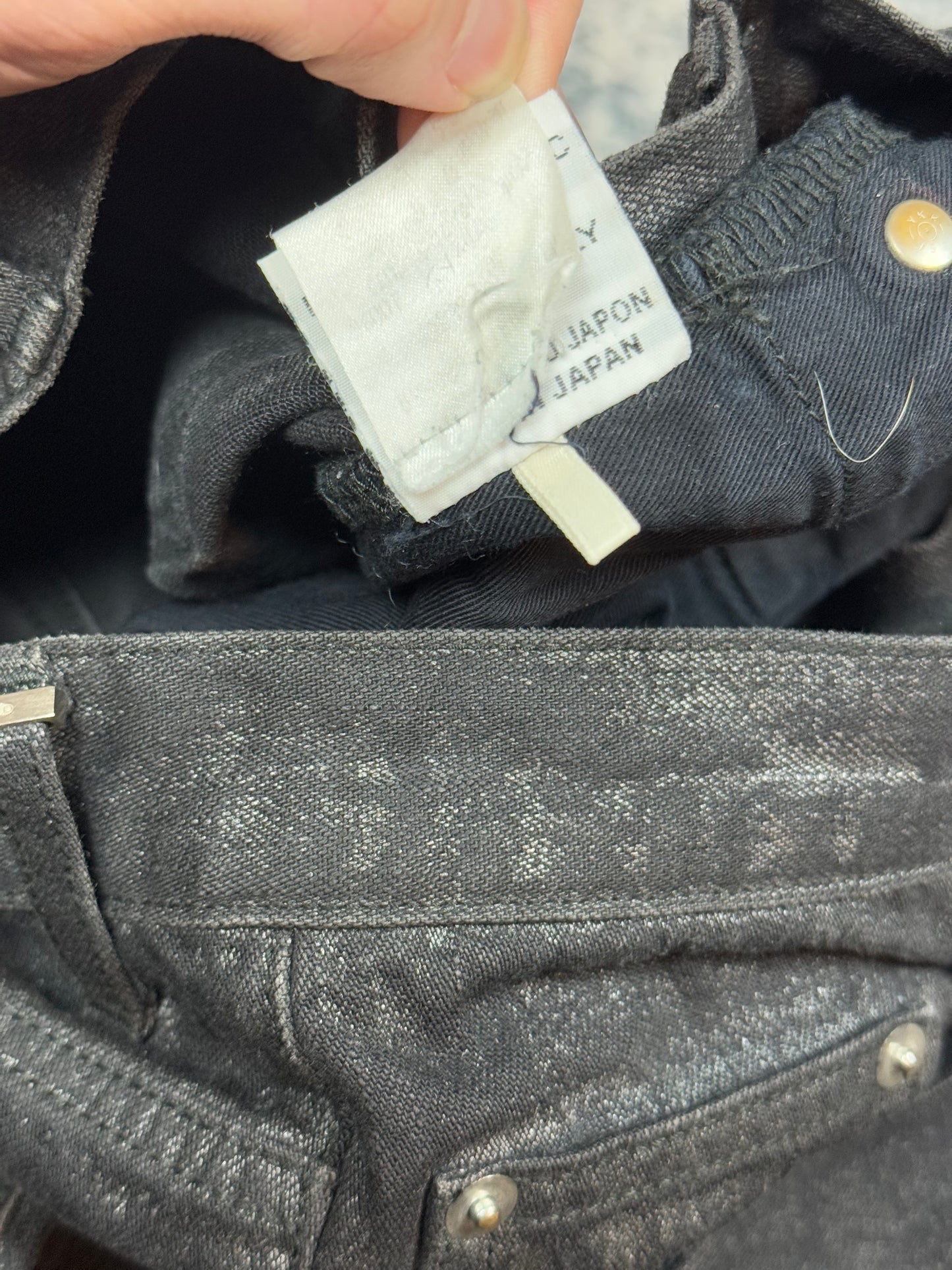 AW07 Dior Homme Coated Denim