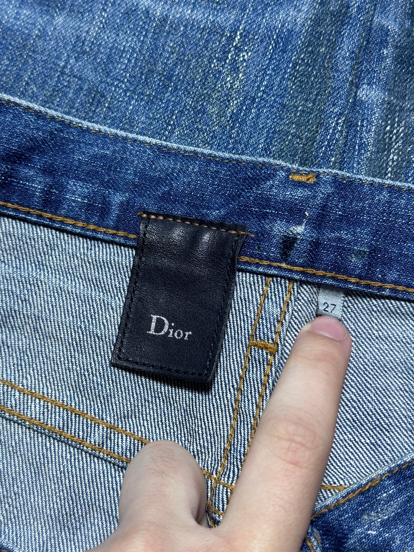 AW07 Dior Homme “Navigate” Blue Luster Denim