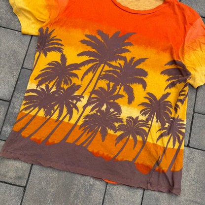 FW15 Saint Laurent Paris Palm Tree Tee