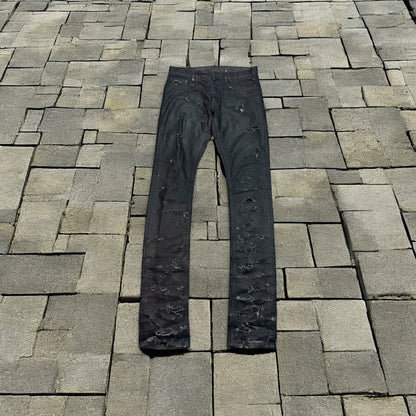 SS04 Dior Homme Waxed Strip Denim
