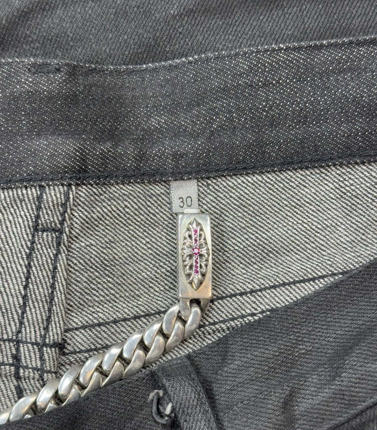 SS04 Dior Homme Strip Denim