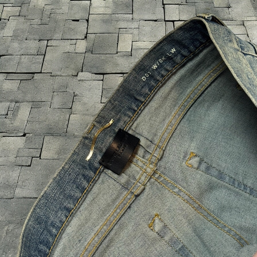 FW13 Saint Laurent Chain Denim