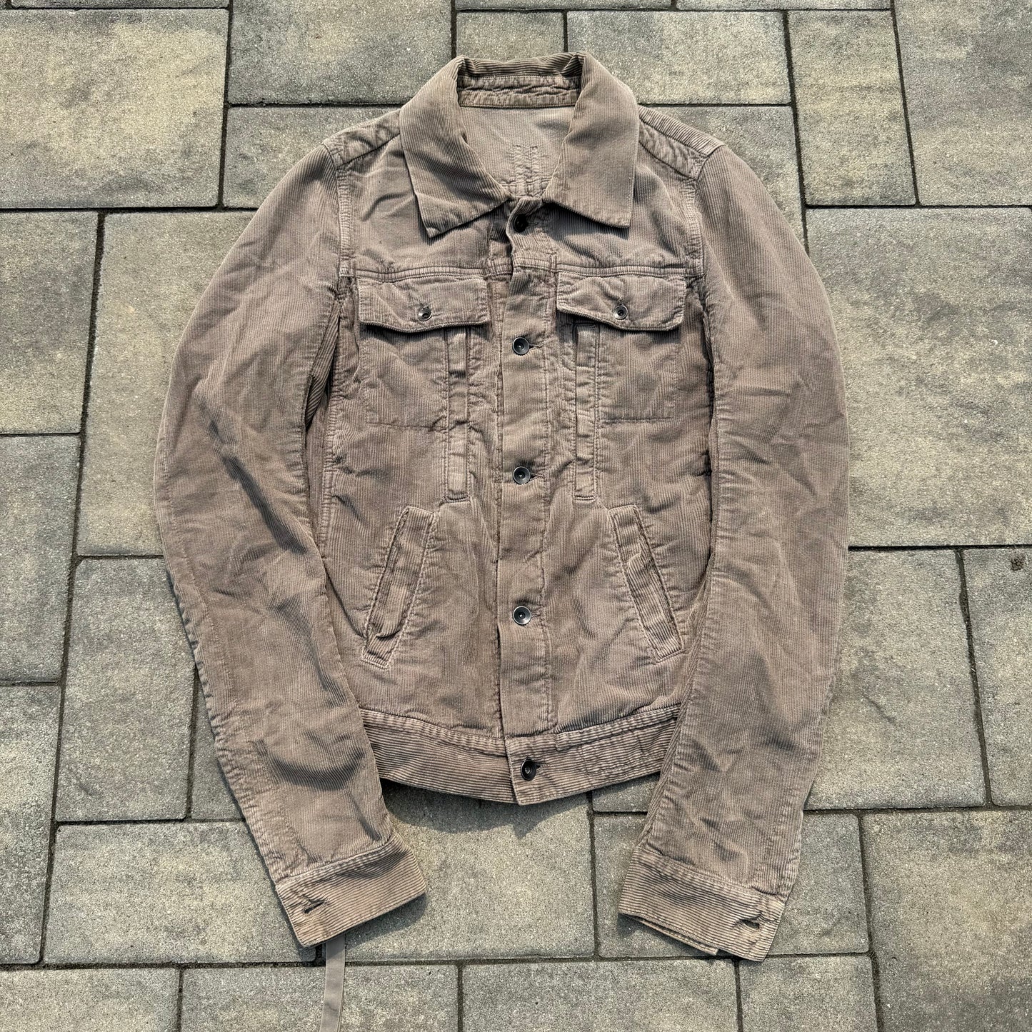 FW07 Rick Owens Corduroy Trucker Jacket