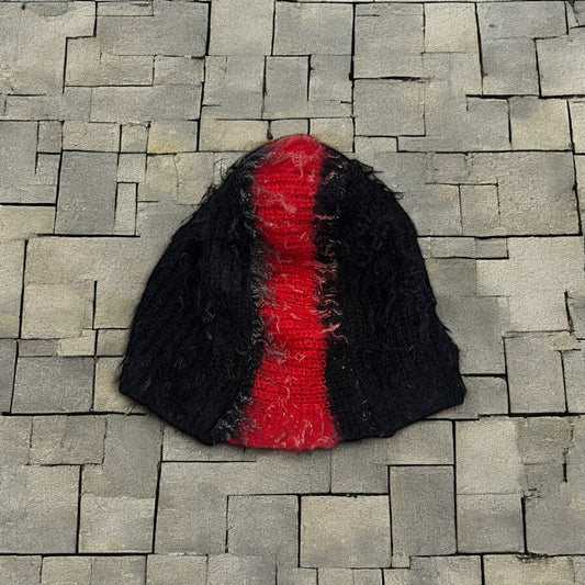 FW07 Prada Red Mohawk Beanie
