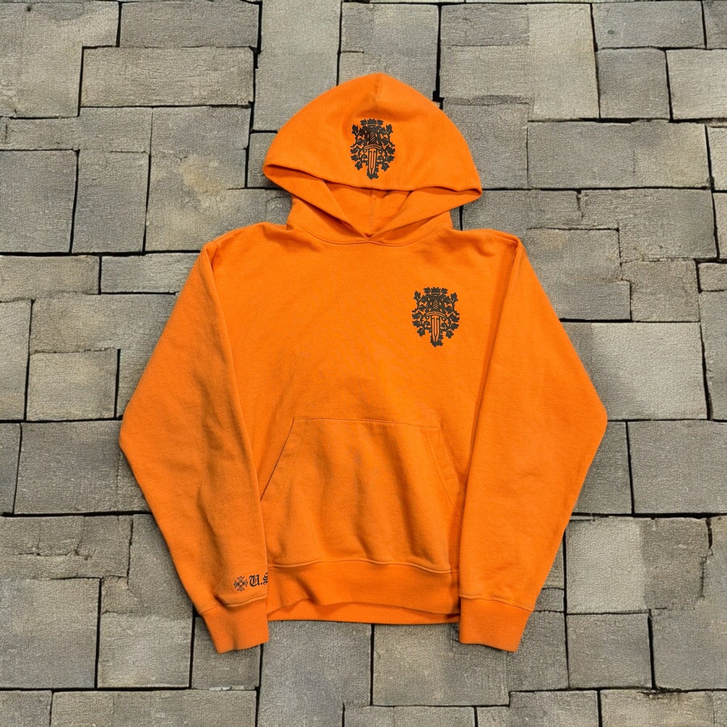 Chrome Hearts Orange Dagger Vine Hoodie