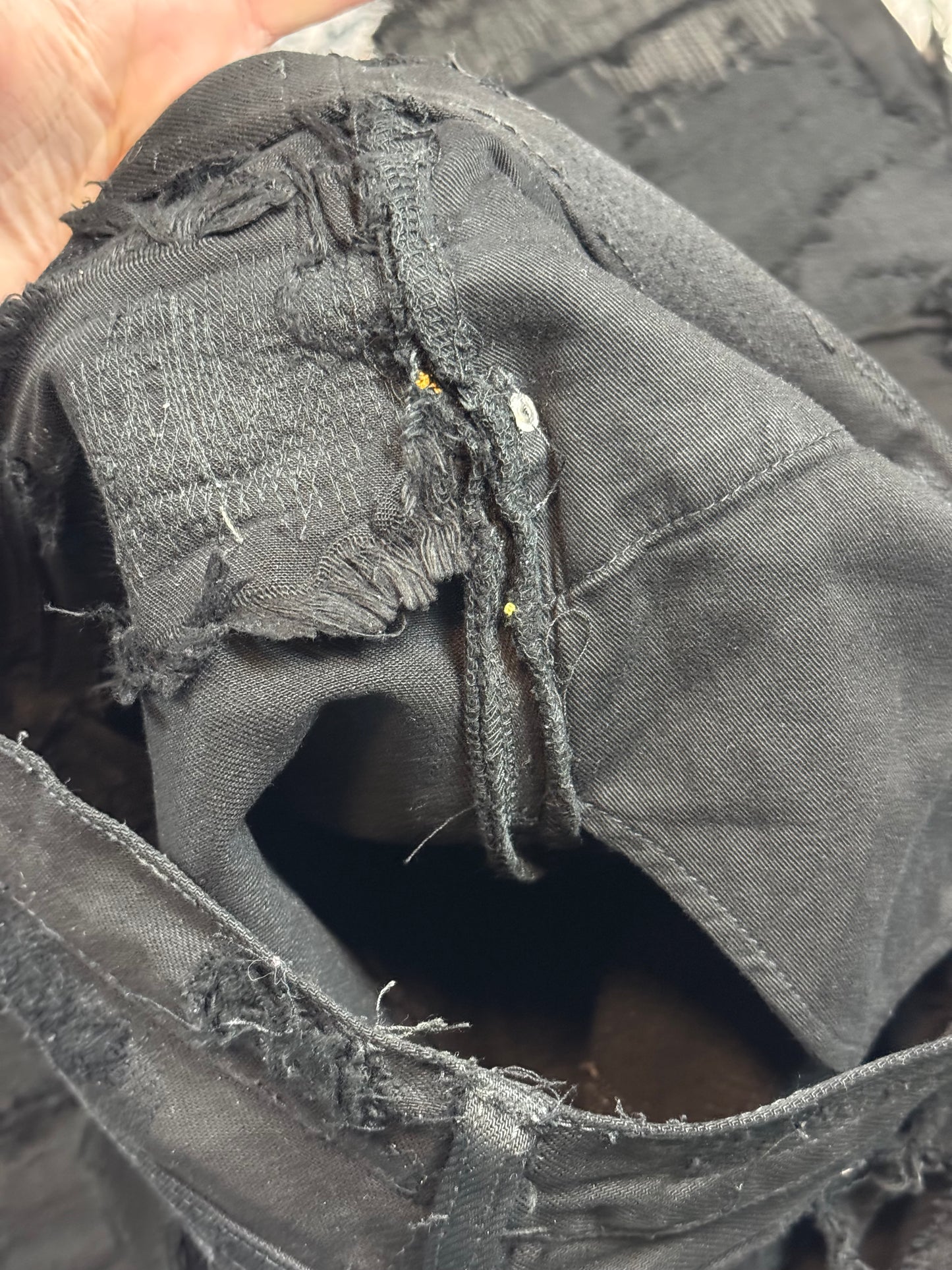 AW05 Undercover “Arts & Crafts” 85 Black Boro Denim