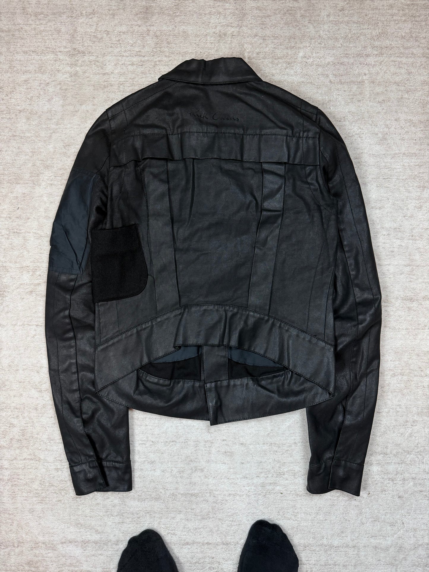 SS03 Rick Owens Suckerball Waxed Denim Jacket