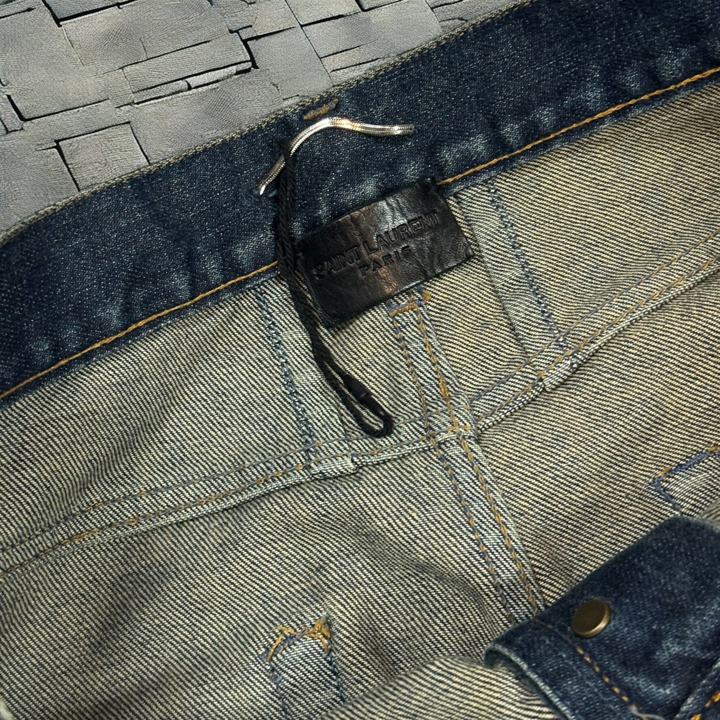Saint Laurent Paris Sample Dark Blue D17 Denim