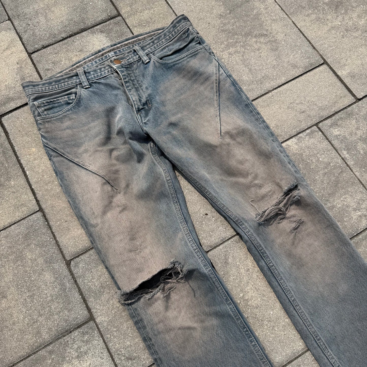 SS07 Number Nine Mudwash Pain Denim